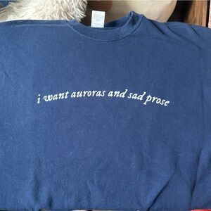 Taylor swift inspired lyric sweatshirt